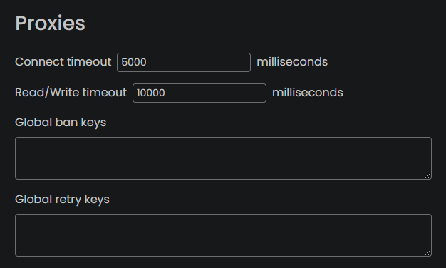 RL Proxy Settings